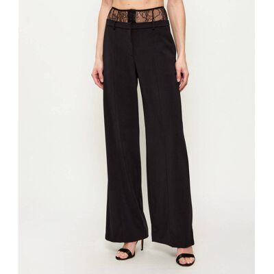 Patrizia Pepe Spodnie Relaxed fit czarny 38 Patrizia Pepe Spodnie Relaxed fit czarny 38