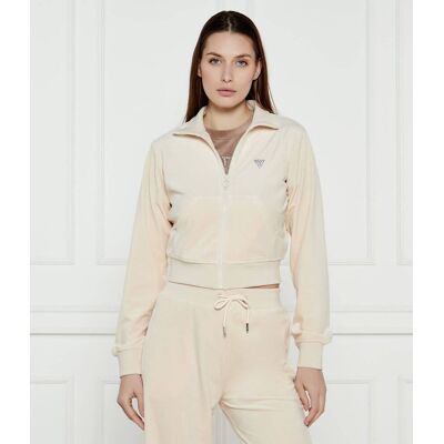 Guess ACTIVE Bluza Cropped Fit beżowy XS Guess ACTIVE Bluza Cropped Fit beżowy XS