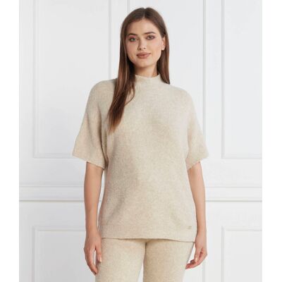 Joop! Sweter Regular Fit z dodatkiem wełny beżowy 36 Joop! Sweter Regular Fit z dodatkiem wełny beżowy 36