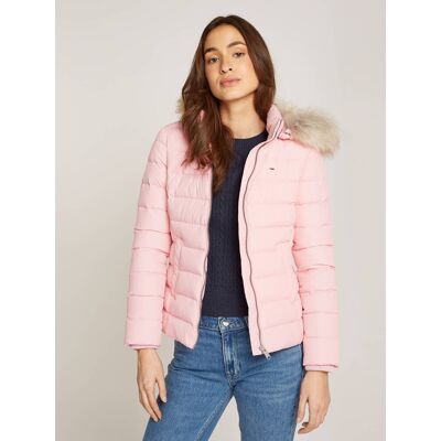 Tommy Jeans Puchowa kurtka Slim Fit różowy S Tommy Jeans Puchowa kurtka Slim Fit różowy S