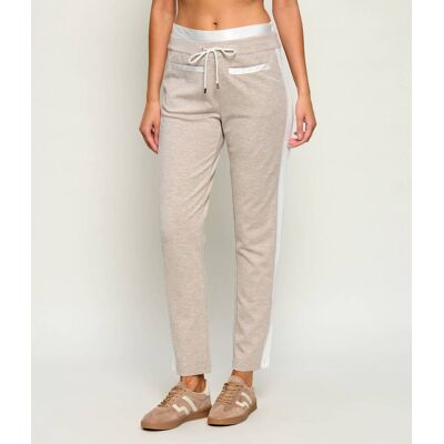 Liu Jo Sport Spodnie dresowe Slim Fit beżowy L Liu Jo Sport Spodnie dresowe Slim Fit beżowy L