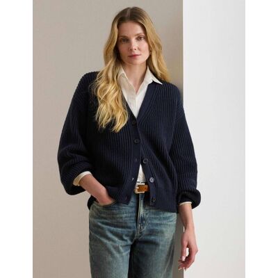 Polo Ralph Lauren LAUREN RALPH LAUREN Wełniany kardigan Regular Fit granatowy L Polo Ralph Lauren LAUREN RALPH LAUREN Wełniany kardigan Regular Fit granatowy L