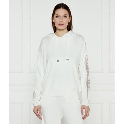 Elisabetta Franchi Sweter Regular Fit ecru 38 Elisabetta Franchi Sweter Regular Fit ecru 38