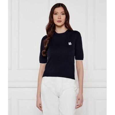 Ba&sh; Wełniany sweter BRENDO Regular Fit granatowy XS Ba&sh; Wełniany sweter BRENDO Regular Fit granatowy XS