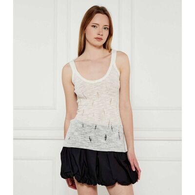 Pinko Top SERGIO Slim Fit ecru M Pinko Top SERGIO Slim Fit ecru M