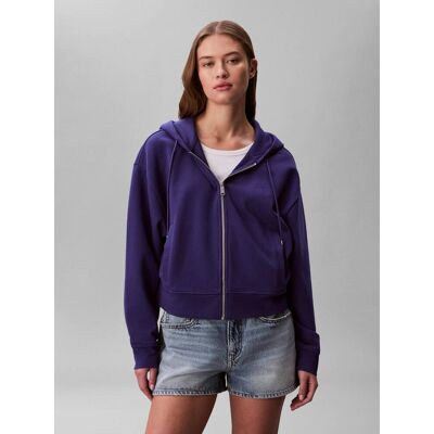 Calvin Klein Jeans Bluza TERRY Relaxed fit fioletowy S Calvin Klein Jeans Bluza TERRY Relaxed fit fioletowy S