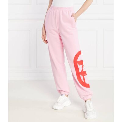 Karl Lagerfeld Spodnie dresowe kl logo Regular Fit różowy L Karl Lagerfeld Spodnie dresowe kl logo Regular Fit różowy L