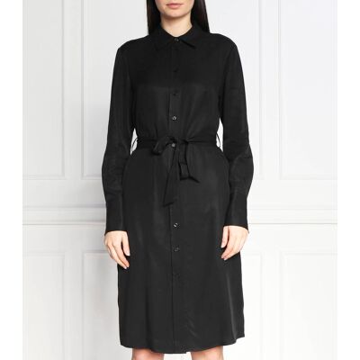Calvin Klein Sukienka z paskiem czarny 38 Calvin Klein Sukienka z paskiem czarny 38