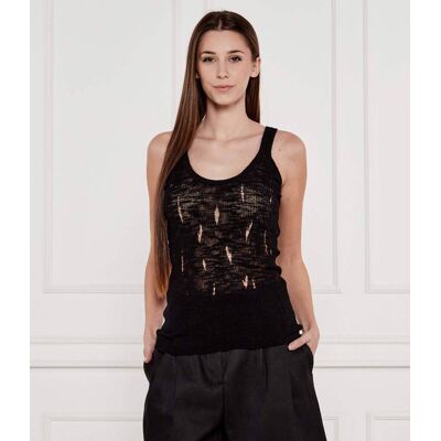 Pinko Top SERGIO Slim Fit czarny XS Pinko Top SERGIO Slim Fit czarny XS