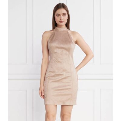 Guess Sukienka NAOMI HALTER beżowy L Guess Sukienka NAOMI HALTER beżowy L