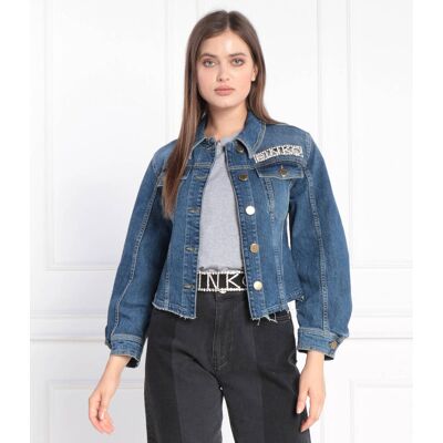Pinko Kurtka jeansowa Cropped Fit niebieski 36 Pinko Kurtka jeansowa Cropped Fit niebieski 36