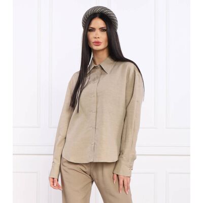 Ba&sh; Koszula Regular Fit beżowy L Ba&sh; Koszula Regular Fit beżowy L