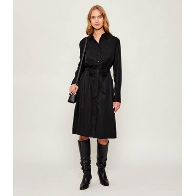 Calvin Klein Sukienka z paskiem czarny 36 Calvin Klein Sukienka z paskiem czarny 36