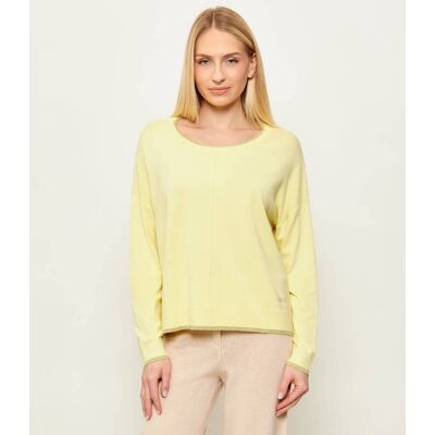 Liu Jo Sweter Regular Fit żółty XL Liu Jo Sweter Regular Fit żółty XL