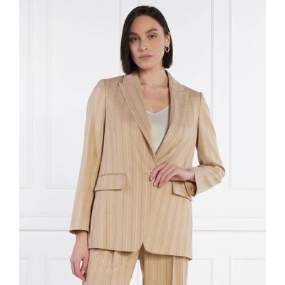 Marc Cain Marynarka Slim Fit z dodatkiem lnu beżowy 40 Marc Cain Marynarka Slim Fit z dodatkiem lnu beżowy 40