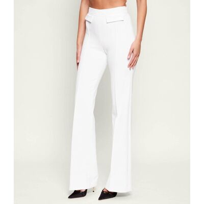 Elisabetta Franchi Spodnie Regular Fit biały 36 Elisabetta Franchi Spodnie Regular Fit biały 36