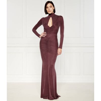 Elisabetta Franchi Sukienka bordowy 44 Elisabetta Franchi Sukienka bordowy 44