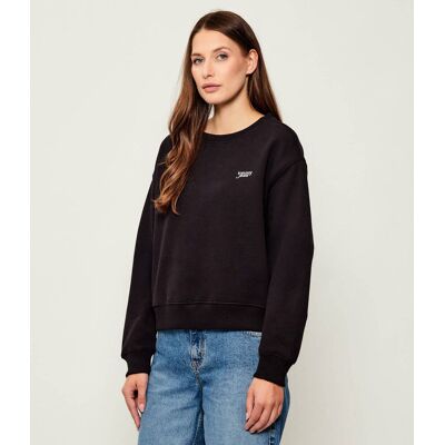 Tommy Jeans Bluza SILVER SCRIPT Relaxed fit czarny M Tommy Jeans Bluza SILVER SCRIPT Relaxed fit czarny M
