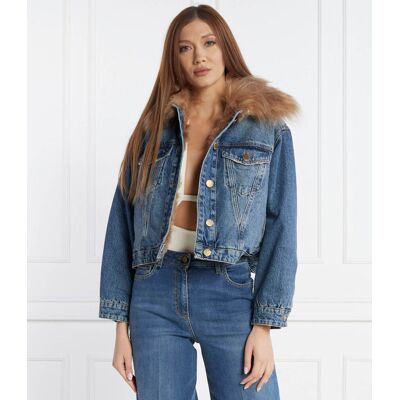 Pinko Ocieplana kurtka jeansowa Regular Fit niebieski L Pinko Ocieplana kurtka jeansowa Regular Fit niebieski L