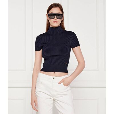 Guess Sweter JAYLA Cropped Fit granatowy XL Guess Sweter JAYLA Cropped Fit granatowy XL