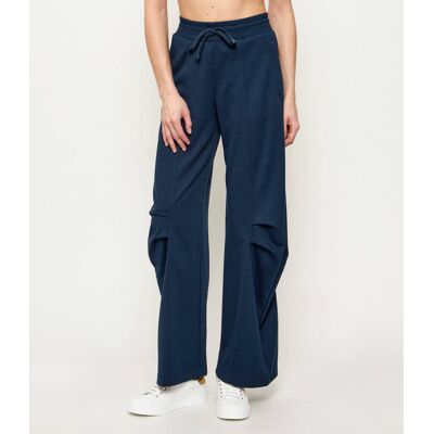 Patrizia Pepe Spodnie dresowe Relaxed fit granatowy M Patrizia Pepe Spodnie dresowe Relaxed fit granatowy M