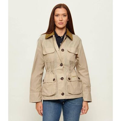 Barbour Kurtka Croton Slim Fit beżowy 40 Barbour Kurtka Croton Slim Fit beżowy 40