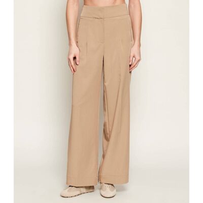Boss ORANGE Spodnie C_Tarima Relaxed fit beżowy 42 Boss ORANGE Spodnie C_Tarima Relaxed fit beżowy 42