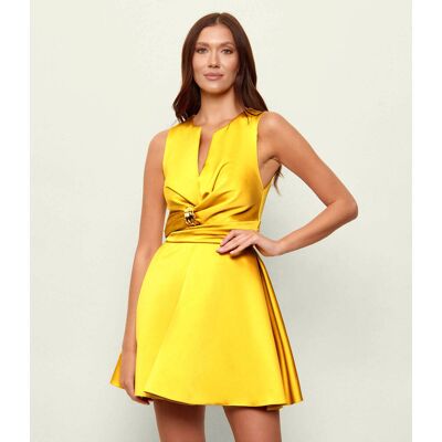 Elisabetta Franchi Sukienka musztardowy 40 Elisabetta Franchi Sukienka musztardowy 40