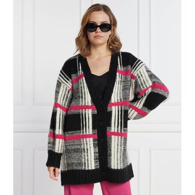 Silvian Heach Kardigan Regular Fit z dodatkiem wełny czarny M Silvian Heach Kardigan Regular Fit z dodatkiem wełny czarny M