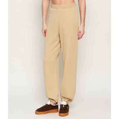 EA7 Spodnie dresowe Loose fit beżowy L EA7 Spodnie dresowe Loose fit beżowy L