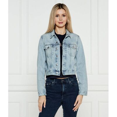 Calvin Klein Jeans Jeansowa kurtka Regular Fit niebieski XS Calvin Klein Jeans Jeansowa kurtka Regular Fit niebieski XS
