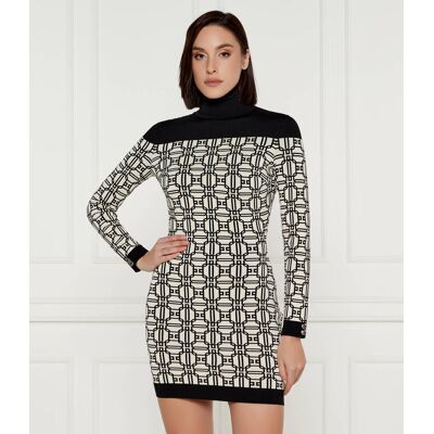 Elisabetta Franchi Sukienka ecru 44 Elisabetta Franchi Sukienka ecru 44