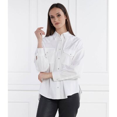 DONDUP - made in Italy Koszula Oversize fit biały 38 DONDUP - made in Italy Koszula Oversize fit biały 38
