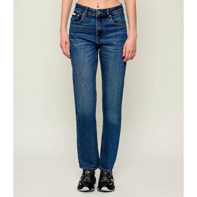Calvin Klein Jeans Jeansy STANTON Straight fit high rise niebieski 27 Calvin Klein Jeans Jeansy STANTON Straight fit high rise niebieski 27
