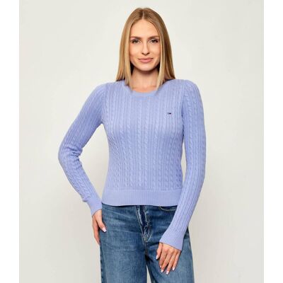 Tommy Jeans Sweter Regular Fit lawendowy S Tommy Jeans Sweter Regular Fit lawendowy S