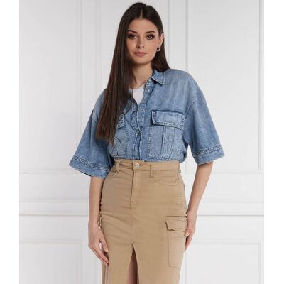 DONDUP - made in Italy Jeansowa koszula Oversize fit niebieski 36 DONDUP - made in Italy Jeansowa koszula Oversize fit niebieski 36