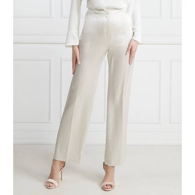 Marc Cain Spodnie Loose fit high waist beżowy 38 Marc Cain Spodnie Loose fit high waist beżowy 38