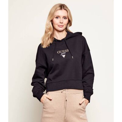 Guess Jeans Bluza DROP Relaxed fit czarny M Guess Jeans Bluza DROP Relaxed fit czarny M