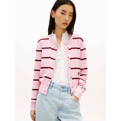 Tommy Hilfiger Kardigan Regular Fit różowy XS Tommy Hilfiger Kardigan Regular Fit różowy XS