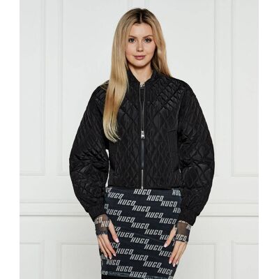 HUGO Kurtka bomber Fulan-1 Relaxed fit czarny M HUGO Kurtka bomber Fulan-1 Relaxed fit czarny M
