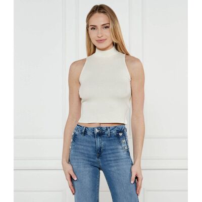 Guess Top PRISCILLA Slim Fit ecru XL Guess Top PRISCILLA Slim Fit ecru XL