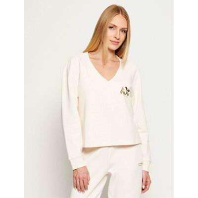 Giorgio Armani Exchange Bluza Relaxed fit kremowy M Giorgio Armani Exchange Bluza Relaxed fit kremowy M