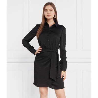 Guess Sukienka CAMILLA CHEMISIER czarny XS Guess Sukienka CAMILLA CHEMISIER czarny XS