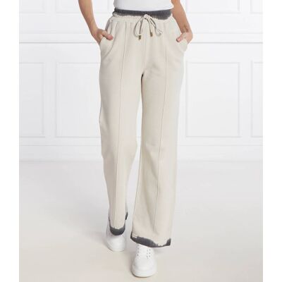 Pinko Spodnie dresowe Loose fit beżowy S Pinko Spodnie dresowe Loose fit beżowy S