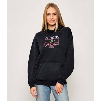 Tommy Jeans Bluza Oversize fit grafitowy L Tommy Jeans Bluza Oversize fit grafitowy L