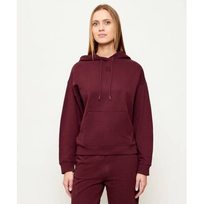 HUGO Bluza Delfinia Regular Fit bordowy XS HUGO Bluza Delfinia Regular Fit bordowy XS