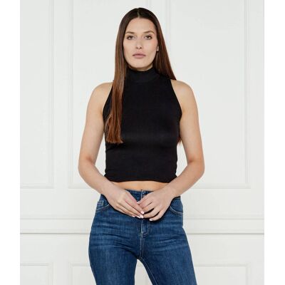 Guess Top PRISCILLA Slim Fit czarny XL Guess Top PRISCILLA Slim Fit czarny XL