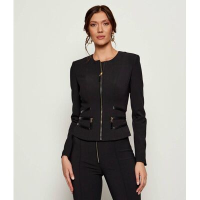 Elisabetta Franchi Żakiet Slim Fit czarny 38 Elisabetta Franchi Żakiet Slim Fit czarny 38
