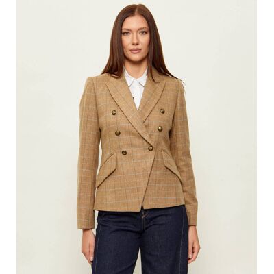 Barbour Wełniany żakiet Wisteria Slim Fit beżowy 38 Barbour Wełniany żakiet Wisteria Slim Fit beżowy 38