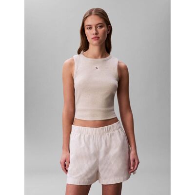 Calvin Klein Jeans Szorty POPLIN Regular Fit beżowy L Calvin Klein Jeans Szorty POPLIN Regular Fit beżowy L